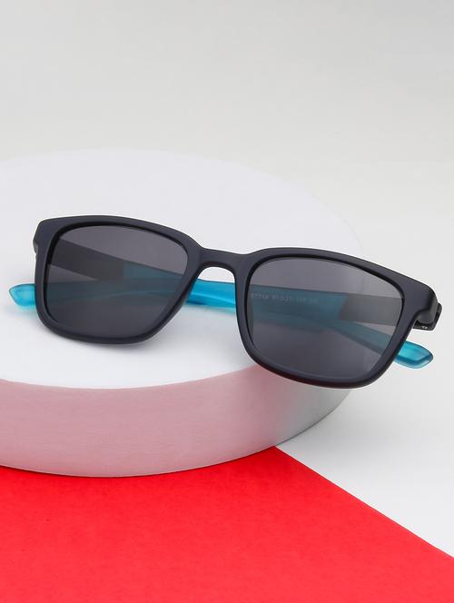 ted smith unisex aesthetic-brat black sports sunglasses with polarized lens - 21998743 -  Standard Image - 0
