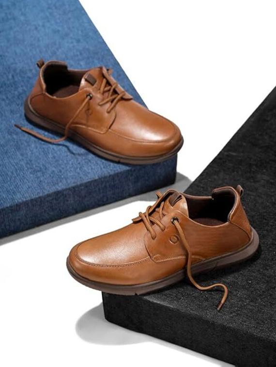 egroose men's 0 gravity genuine leather premium quality derby - 21998746 - Zoom Image - 0