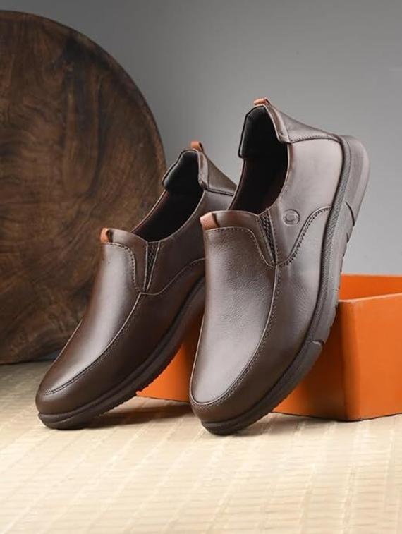 egroose men's 0 gravity genuine leather premium quality loafer shoes - 21998753 -  Zoom Image - 0