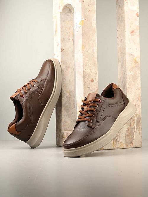egroose men's 0 gravity genuine leather premium quality sneaker shoes - 21998759 -  Standard Image - 0