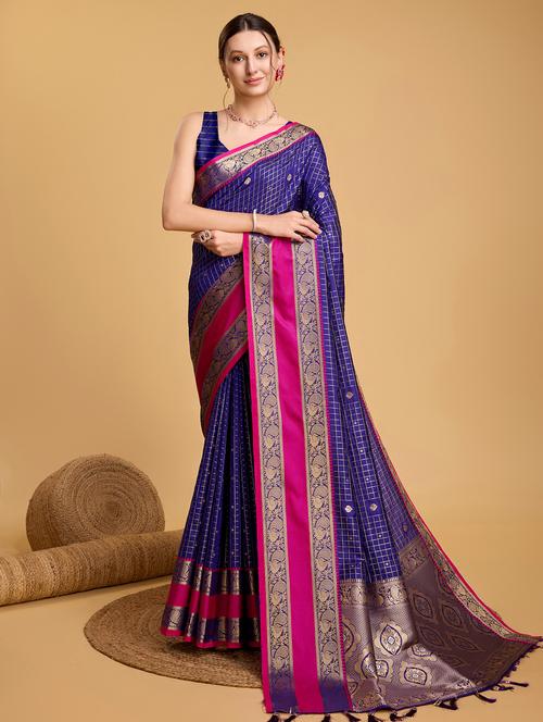 women self design banarasi saree with blouse - 21998770 -  Standard Image - 0