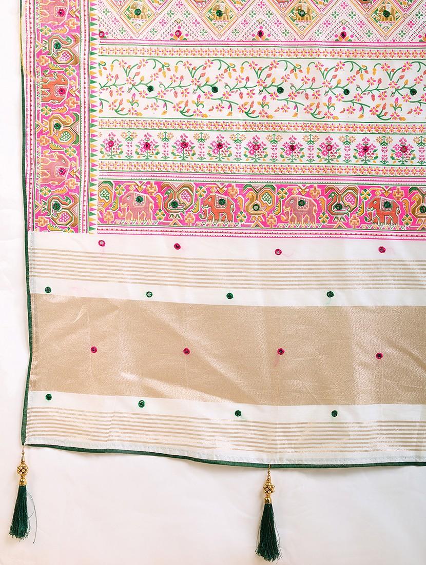 women self design bordered saree with blouse - 21998788 - Standard Image - 2