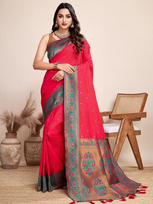 women self design bordered saree with blouse - 21998791 -  Standard Image - 0