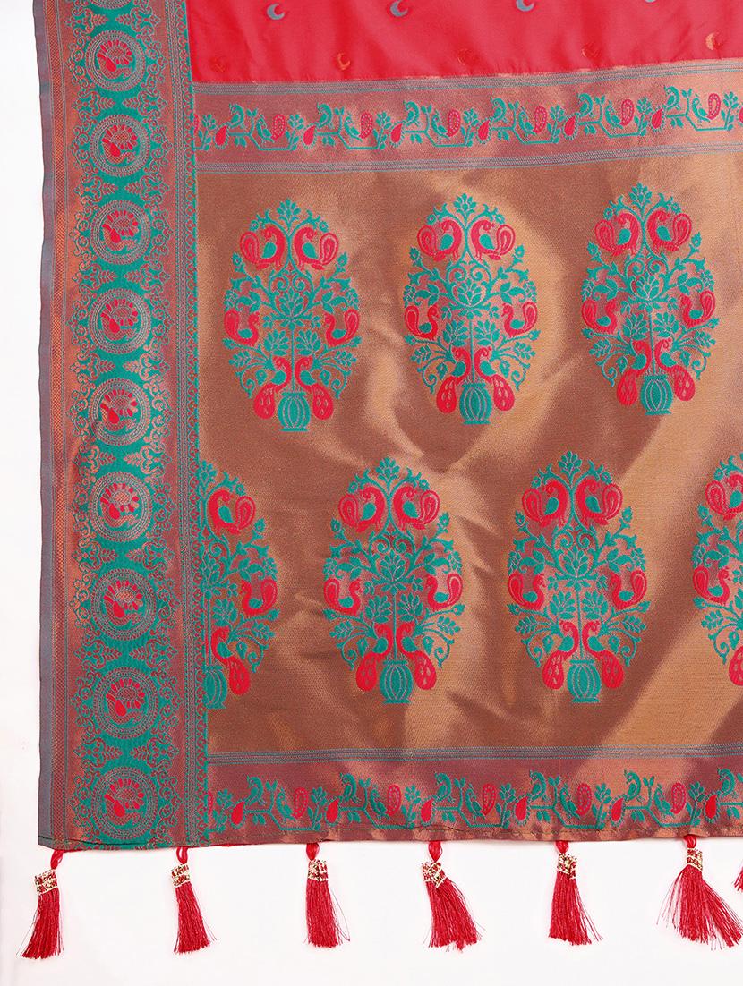 women self design bordered saree with blouse - 21998791 - Standard Image - 2