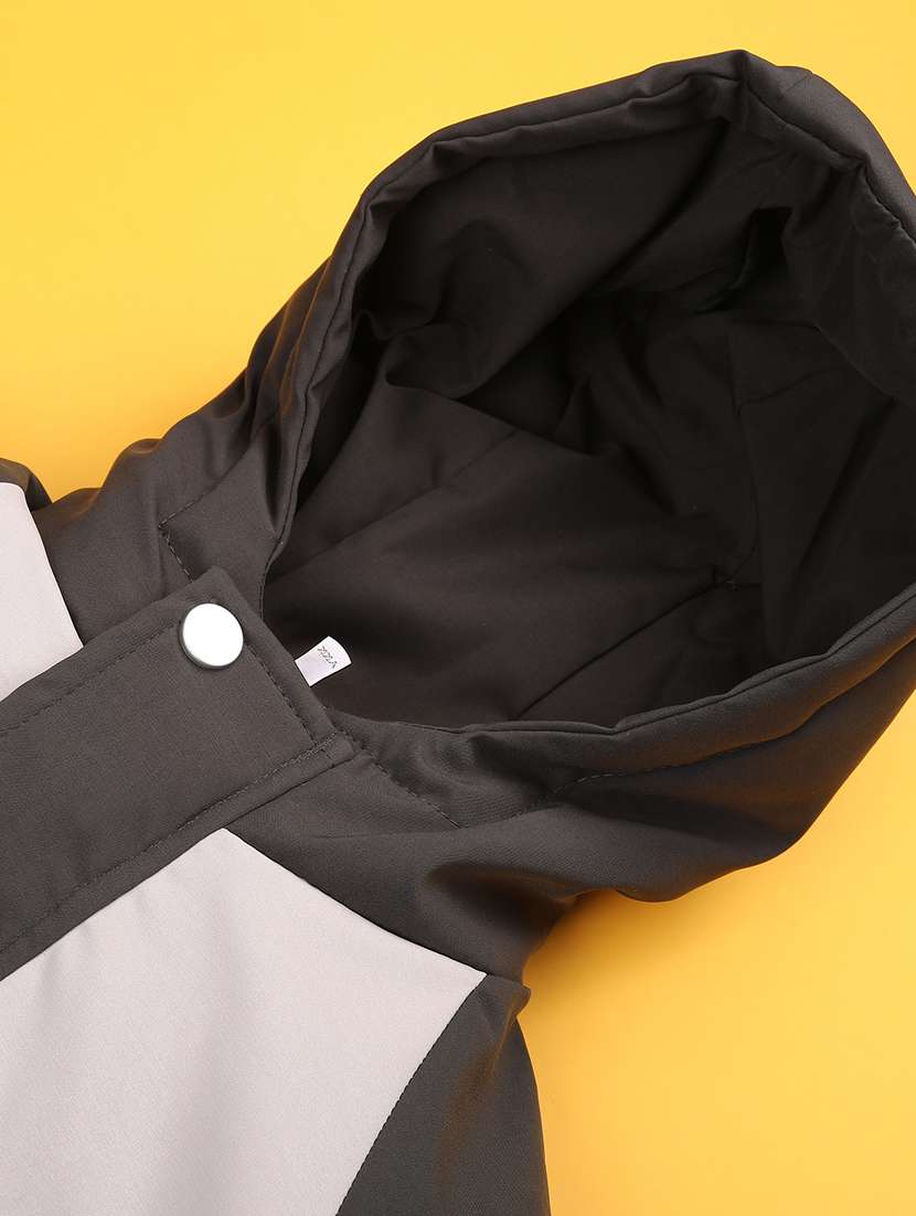 boys color blocked long sleeve hooded quilted jacket - 21998914 -  Standard Image - 2