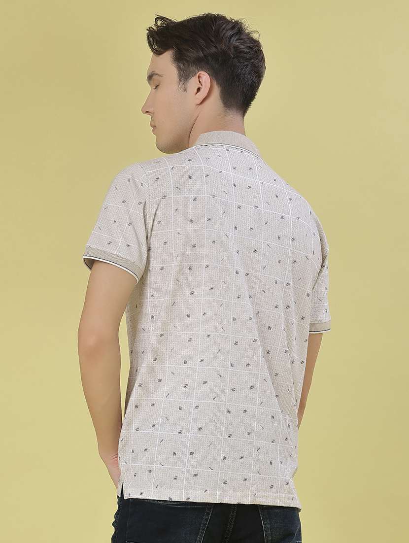 men printed short sleeve regular fit polo t-shirt - 21998962 -  Standard Image - 2