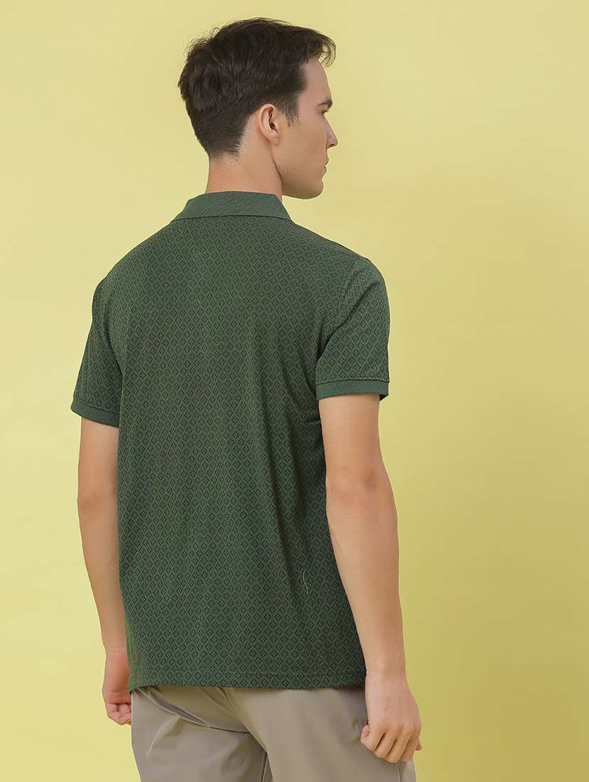 men printed short sleeve regular fit polo t-shirt - 21998990 -  Standard Image - 2