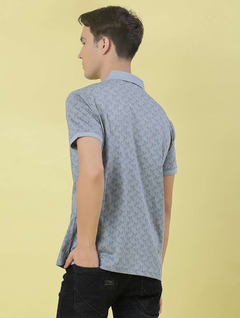 men printed short sleeve regular fit polo t-shirt - 21999031 -  Standard Image - 2