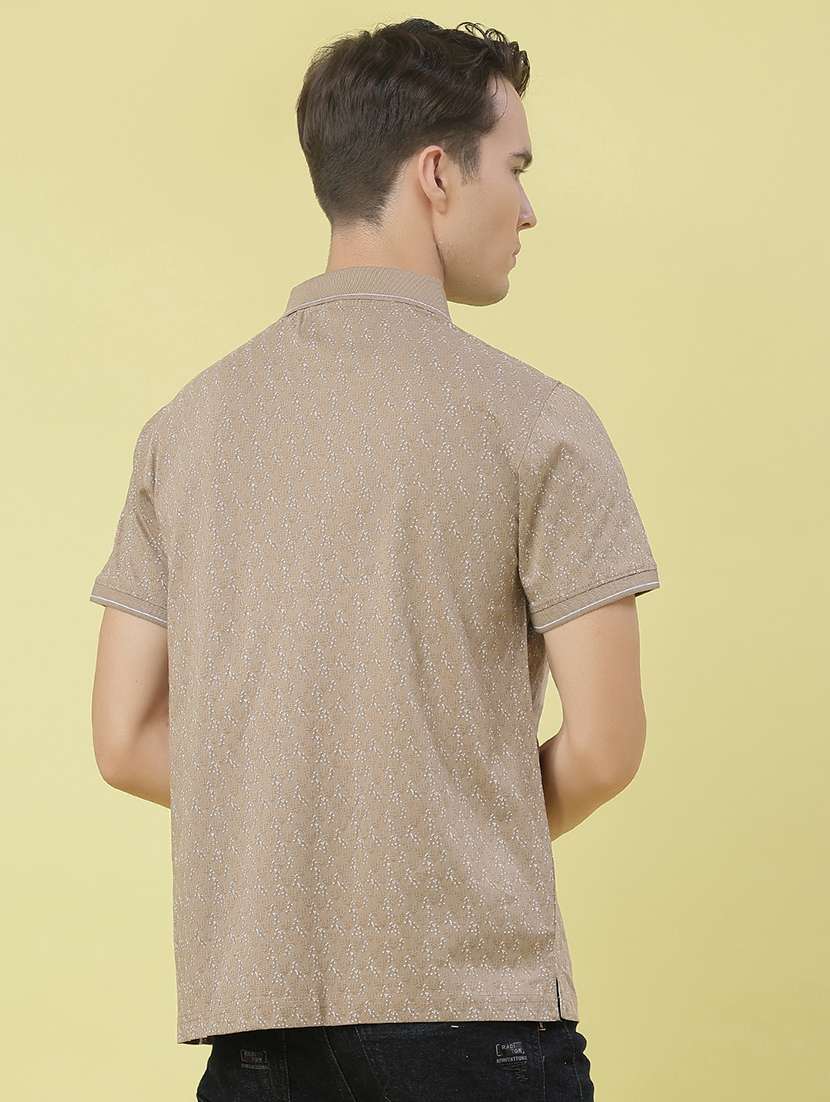 men printed short sleeve regular fit polo t-shirt - 21999071 -  Standard Image - 2