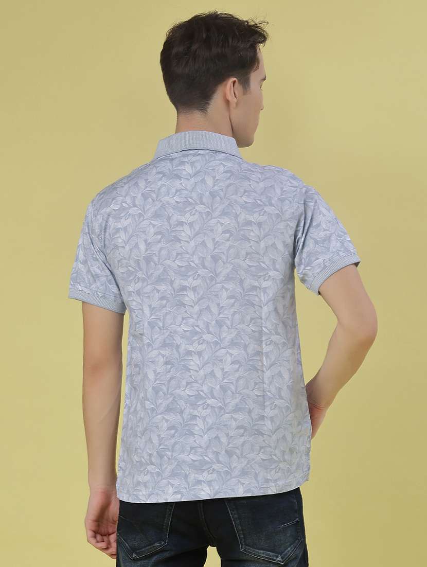 men printed short sleeve regular fit polo t-shirt - 21999114 -  Standard Image - 2