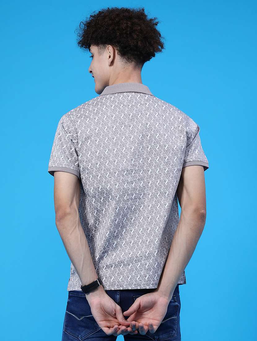 men printed short sleeve regular fit polo t-shirt - 21999120 -  Standard Image - 2