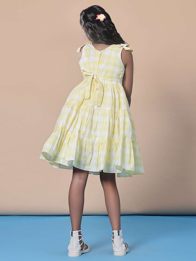 girls checkered sleeveless frock - 21999233 -  Standard Image - 2
