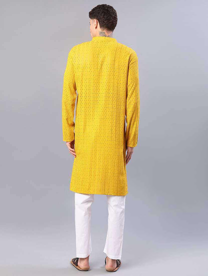 Men Long Sleeve Kurta And Pyjama Set - 21999307 -  Standard Image - 2