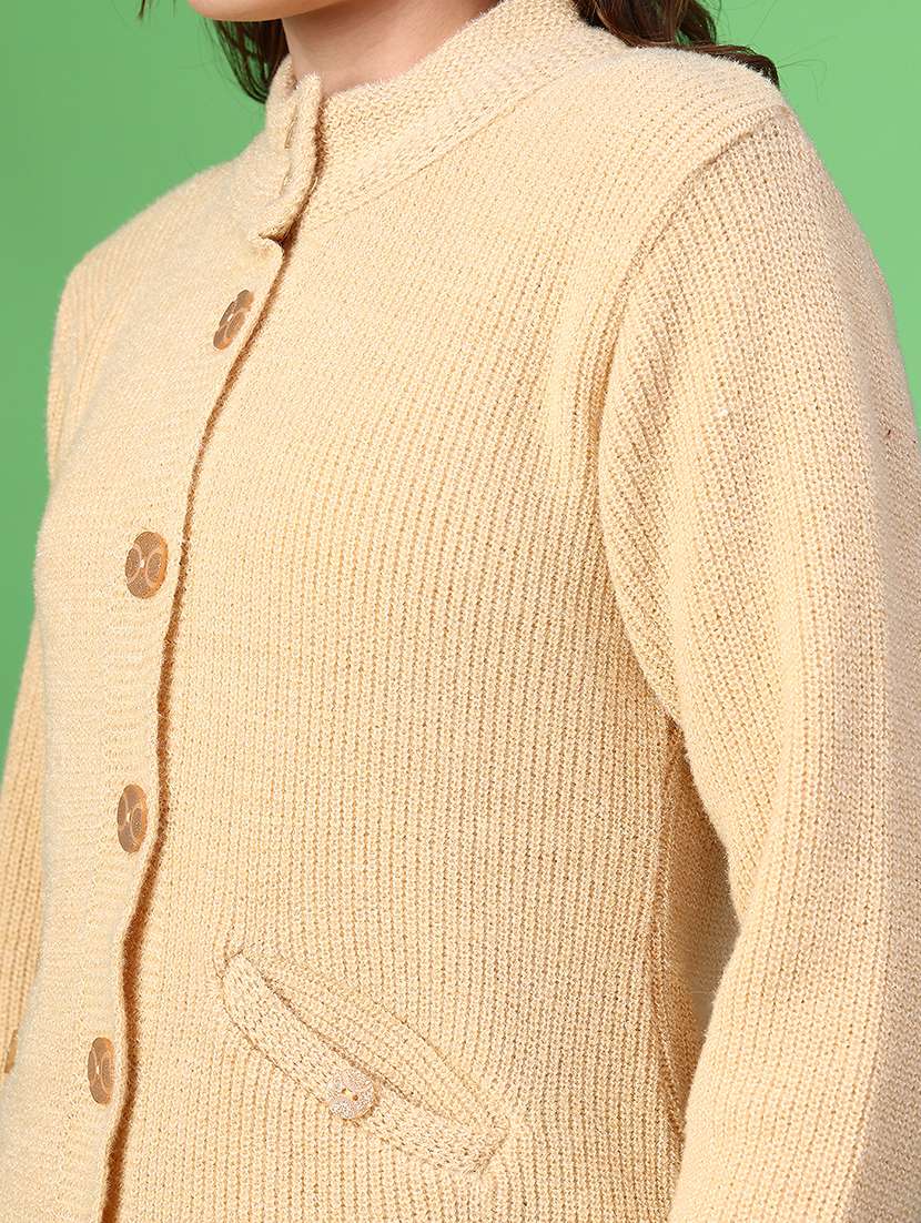 women self designed long sleeve cardigan - 21999325 -  Standard Image - 2