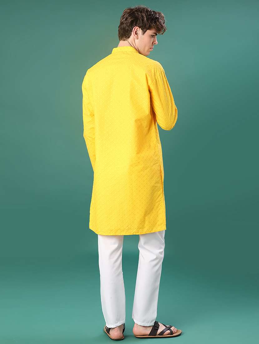 men long sleeve kurta and pyjama set - 21999364 -  Standard Image - 2