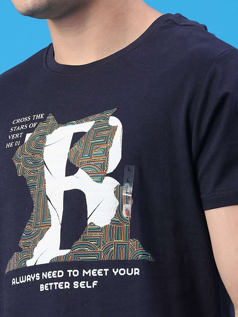 men printed short sleeve regular fit t-shirt - 21999445 -  Standard Image - 2