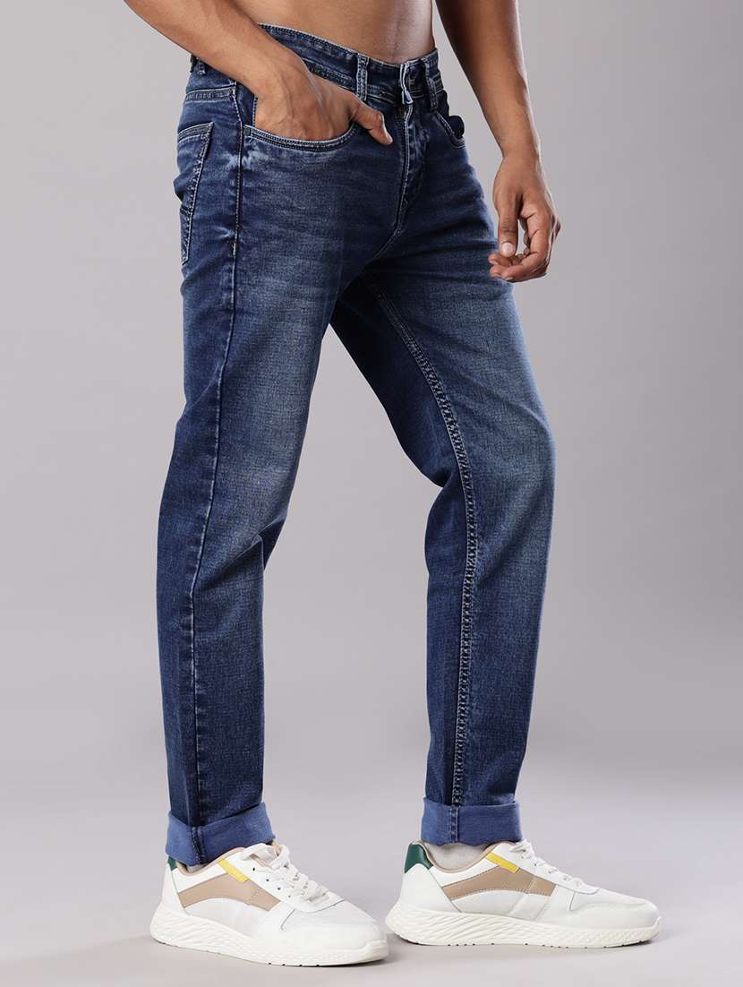 men solid mid rise slim fit jean - 21999491 -  Standard Image - 2