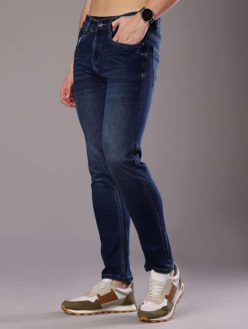 men washed mid rise full length jeans - 21999494 -  Standard Image - 2