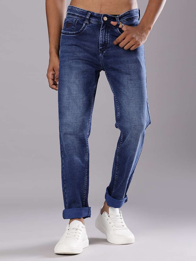 men washed mid rise full length jeans - 21999496 -  Standard Image - 2