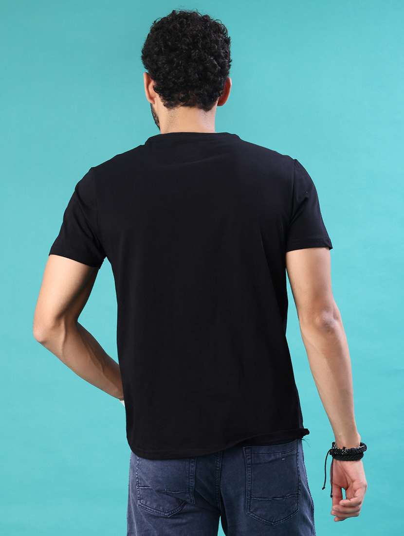 men front print short sleeve regular fit t-shirt - 21999506 -  Standard Image - 2