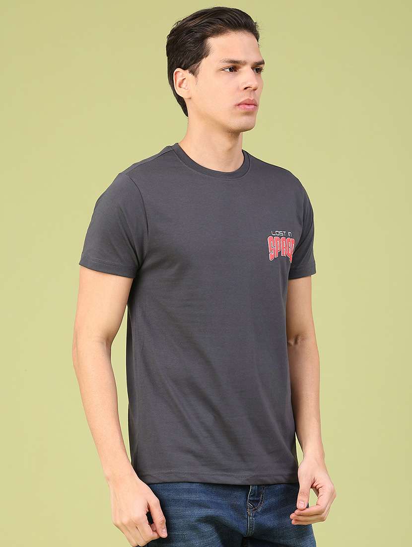 men typographic short sleeve regular fit t-shirt - 21999630 -  Standard Image - 2