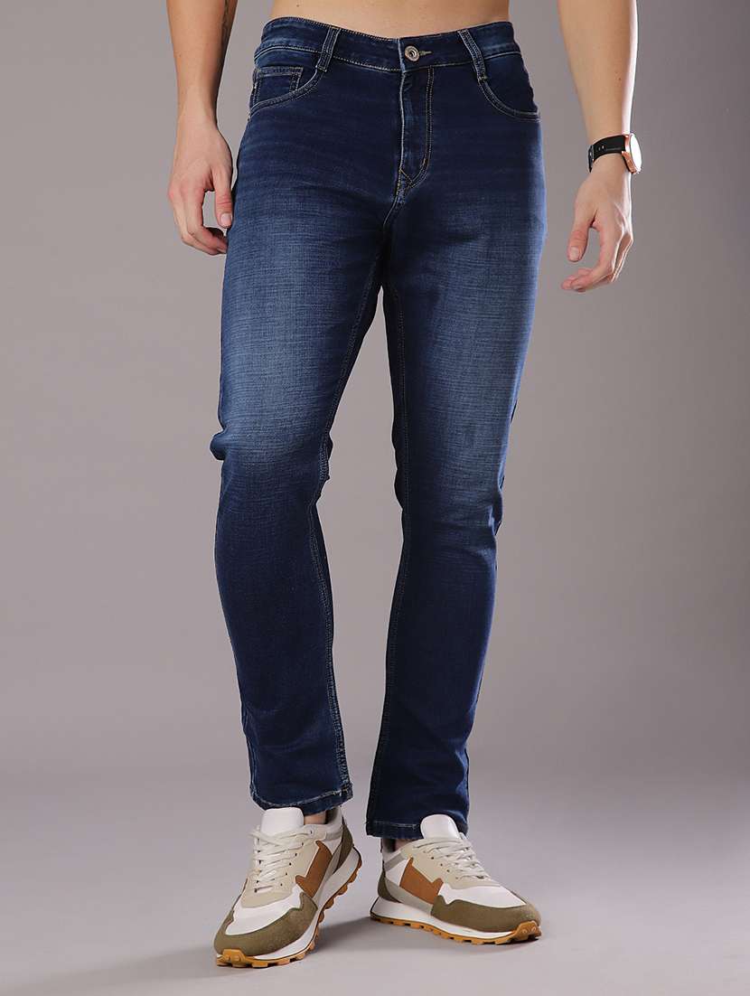 men washed mid rise full length jeans - 21999816 -  Standard Image - 2