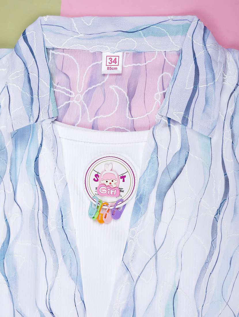 girls printed short sleeve top - 21999927 -  Standard Image - 2