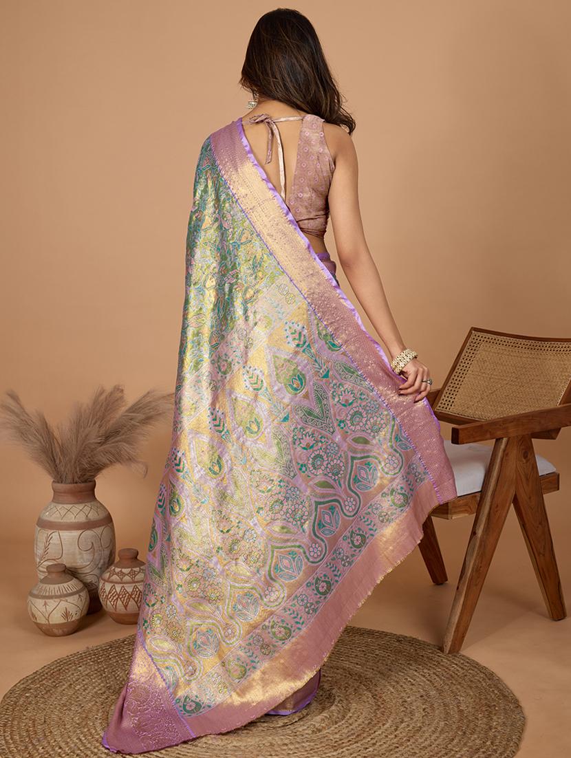 women self design kanjivaram saree with blouse - 21999983 - Standard Image - 2
