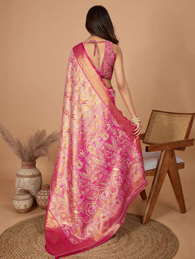 women self design kanjivaram saree with blouse - 21999986 -  Standard Image - 2