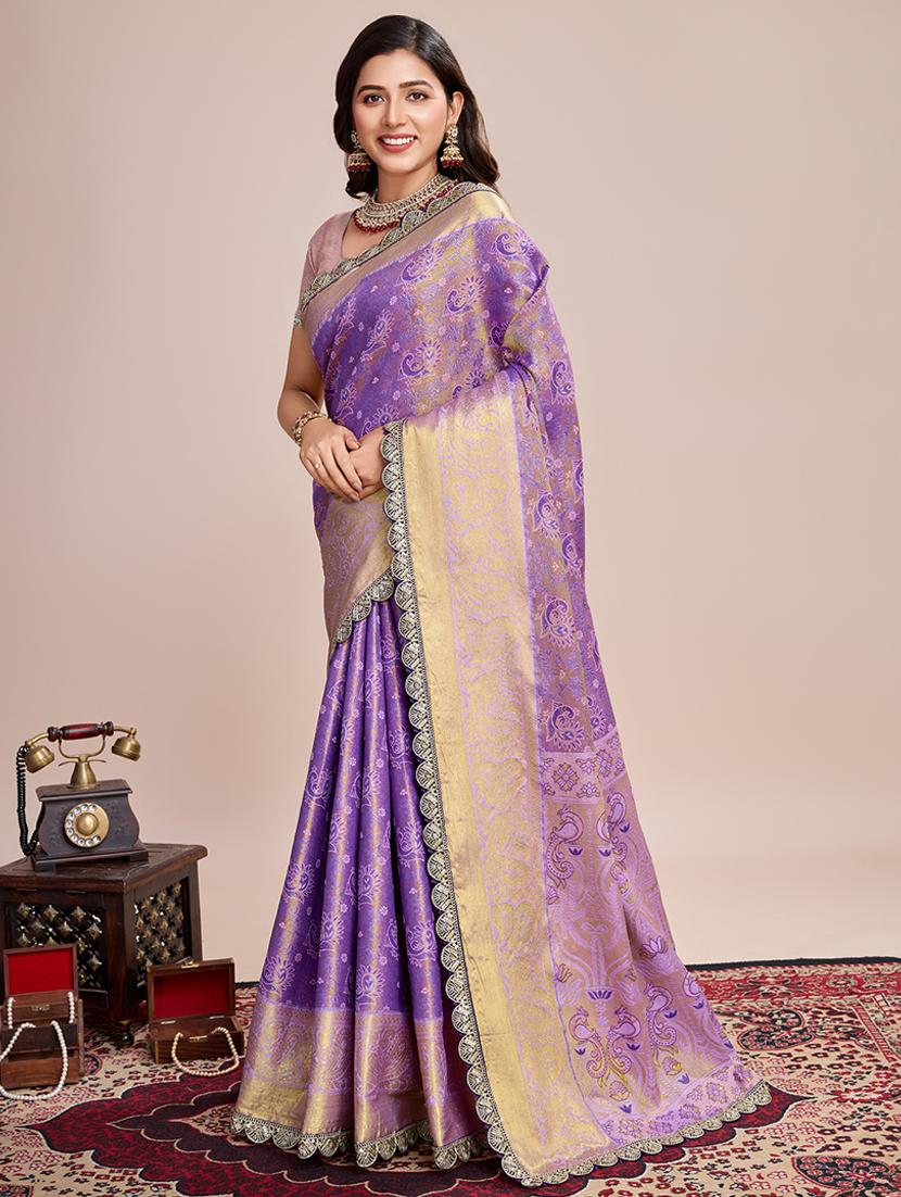 women self design kanjivaram saree with blouse - 21999992 - Standard Image - 2