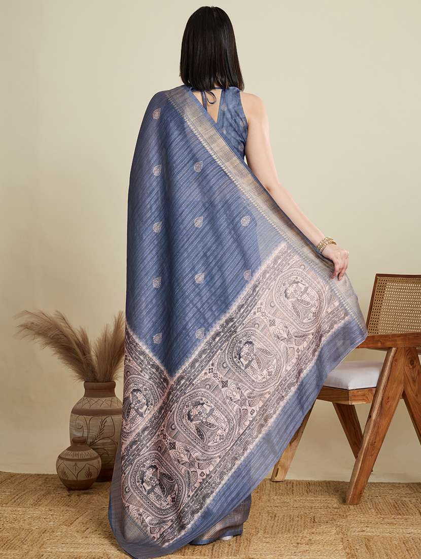 women self design bordered saree with blouse - 21999997 - Standard Image - 2