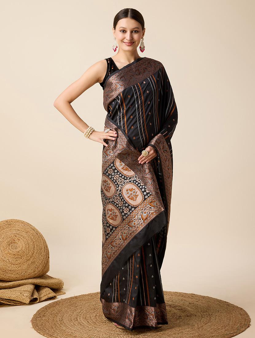 women self design banarasi saree with blouse - 22000026 - Standard Image - 2