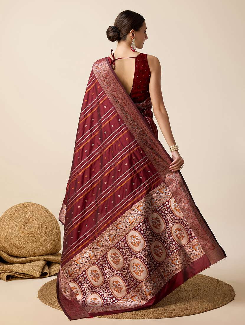 women self design banarasi saree with blouse - 22000028 -  Standard Image - 2