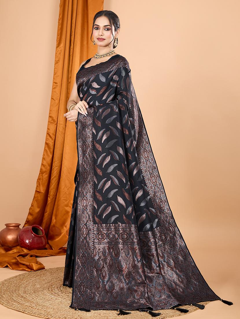 women self design banarasi saree with blouse - 22000054 - Standard Image - 2