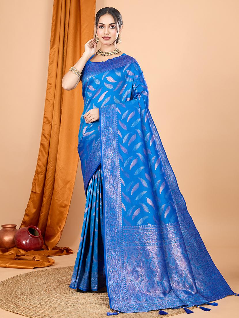 women self design banarasi saree with blouse - 22000055 - Zoom Image - 0
