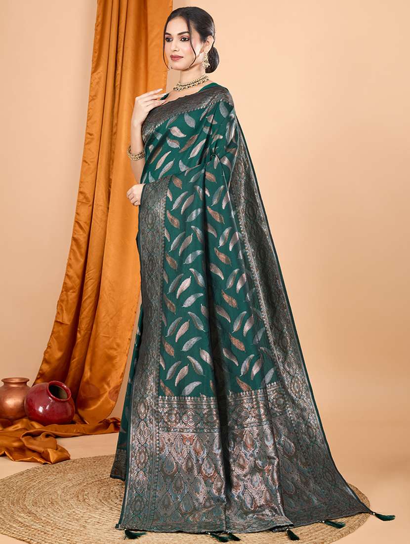 women self design banarasi saree with blouse - 22000056 - Standard Image - 2
