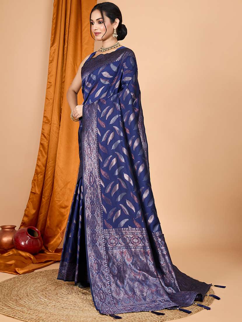 women self design banarasi saree with blouse - 22000057 -  Standard Image - 2