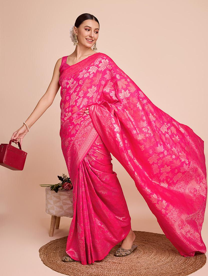 women self design banarasi saree with blouse - 22000064 - Standard Image - 2