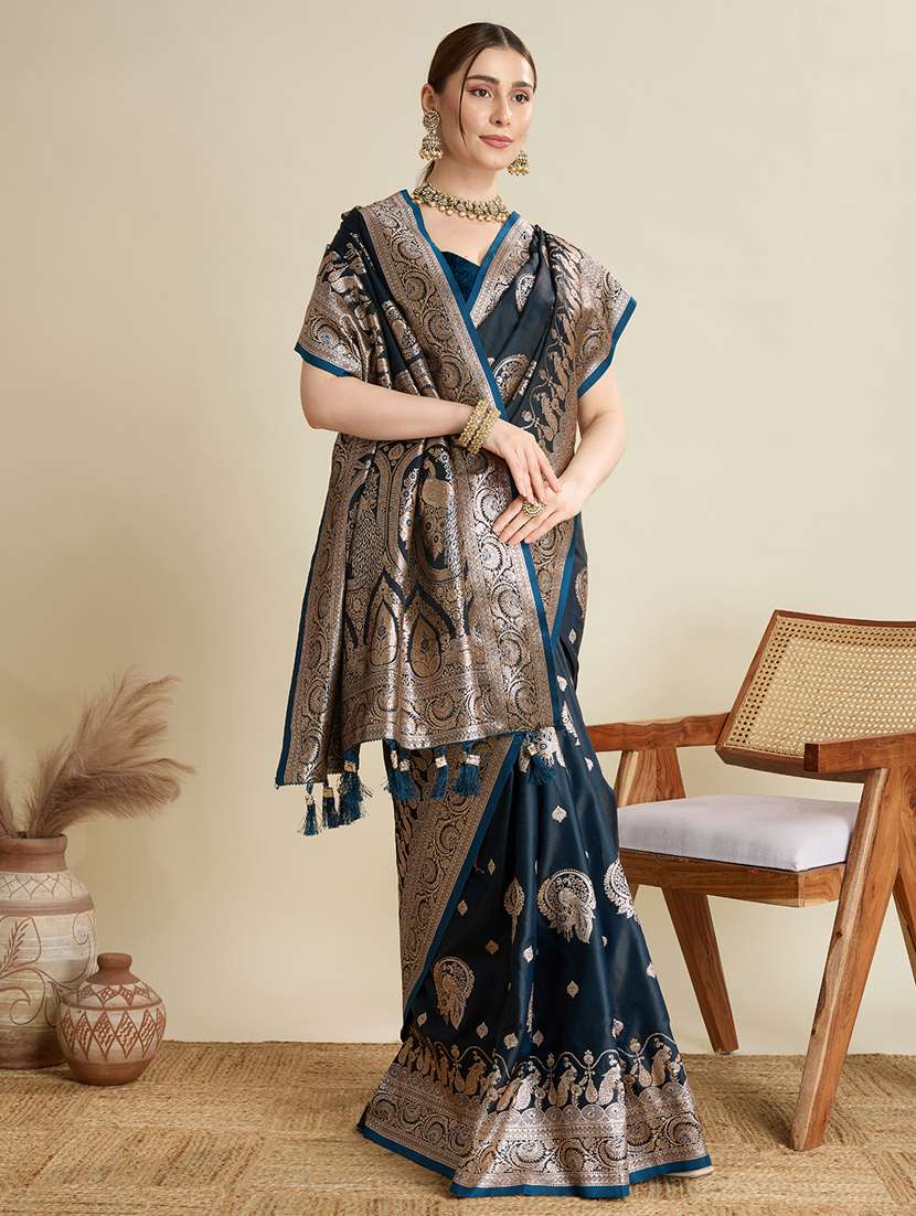 women self design banarasi saree with blouse - 22001342 -  Standard Image - 2