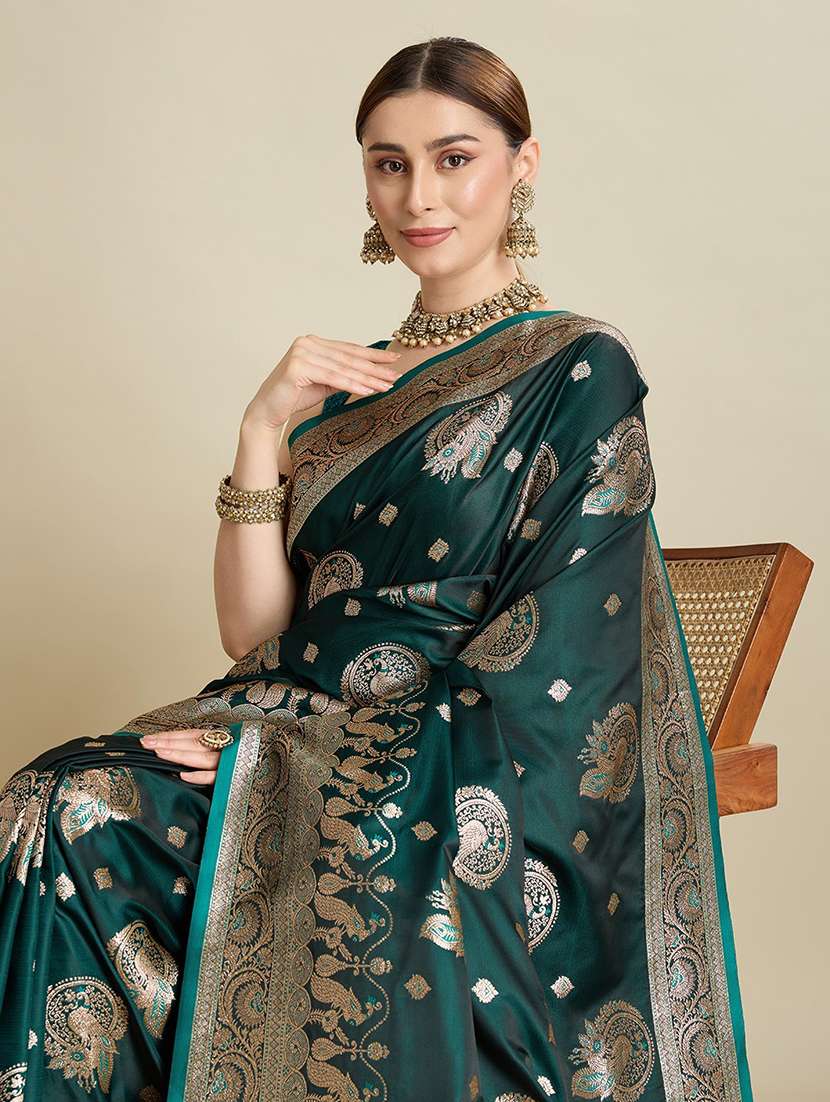 women self design banarasi saree with blouse - 22001344 -  Standard Image - 2