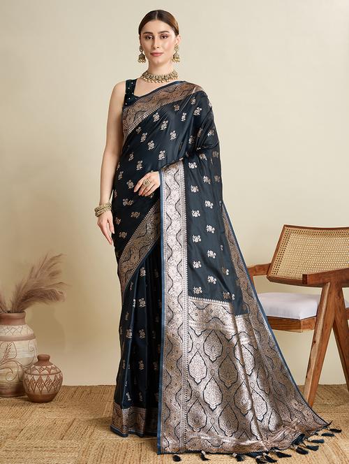 women self design banarasi saree with blouse - 22001347 -  Standard Image - 0