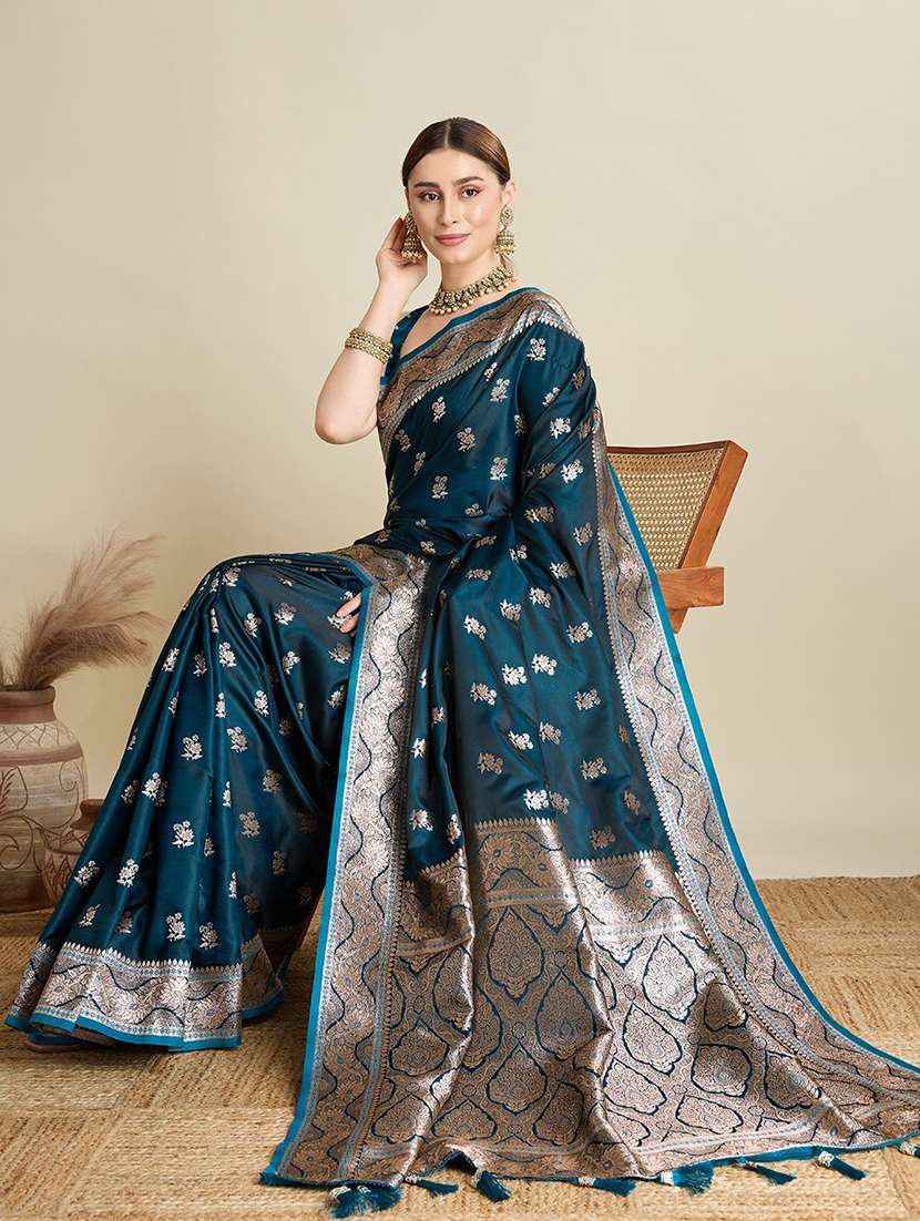 women self design banarasi saree with blouse - 22001348 - Standard Image - 2