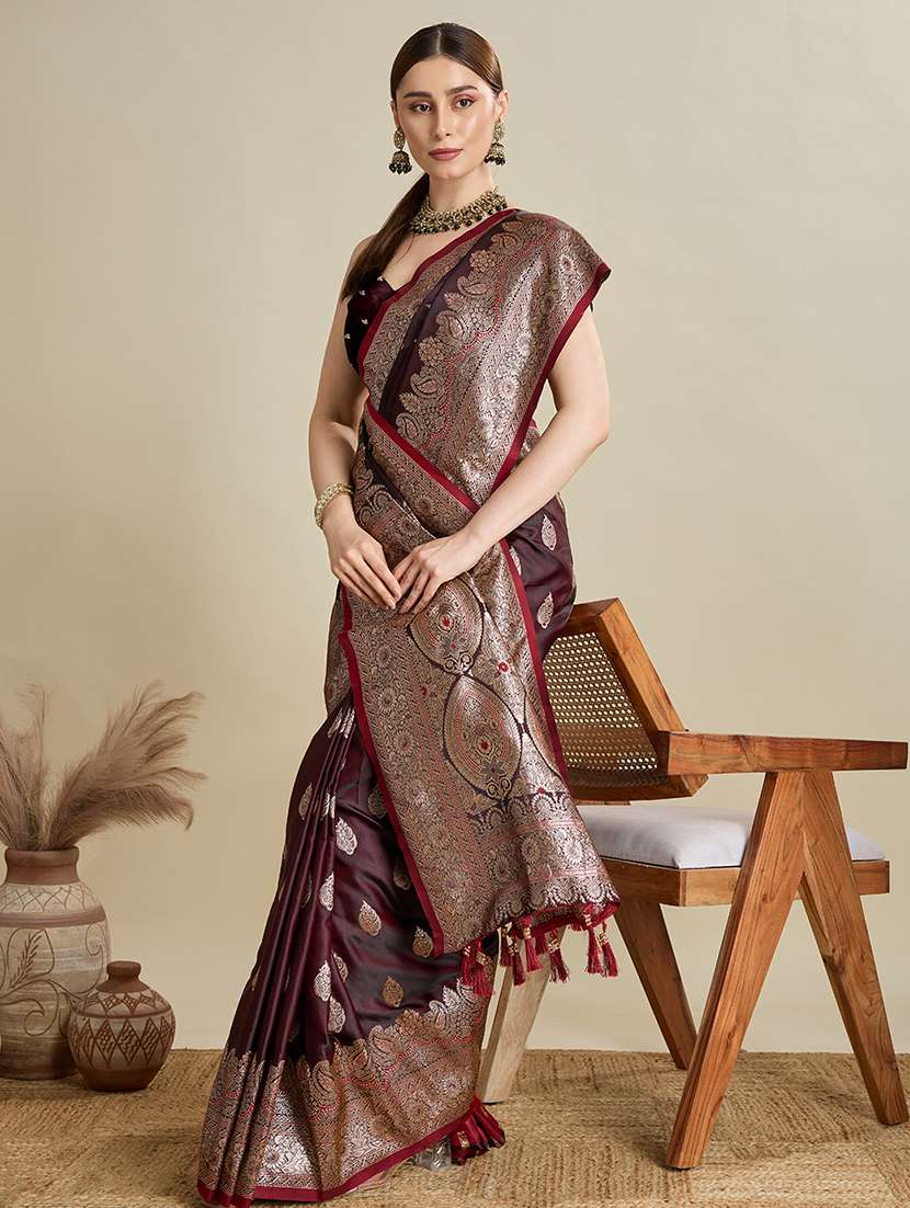 women self design banarasi saree with blouse - 22001352 -  Standard Image - 2