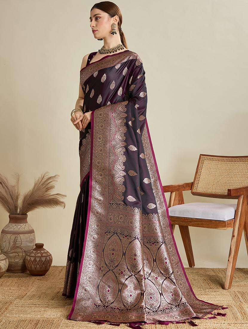women self design banarasi saree with blouse - 22001355 - Standard Image - 2