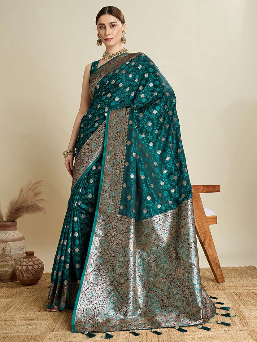 women self design banarasi saree with blouse - 22001359 - Standard Image - 2