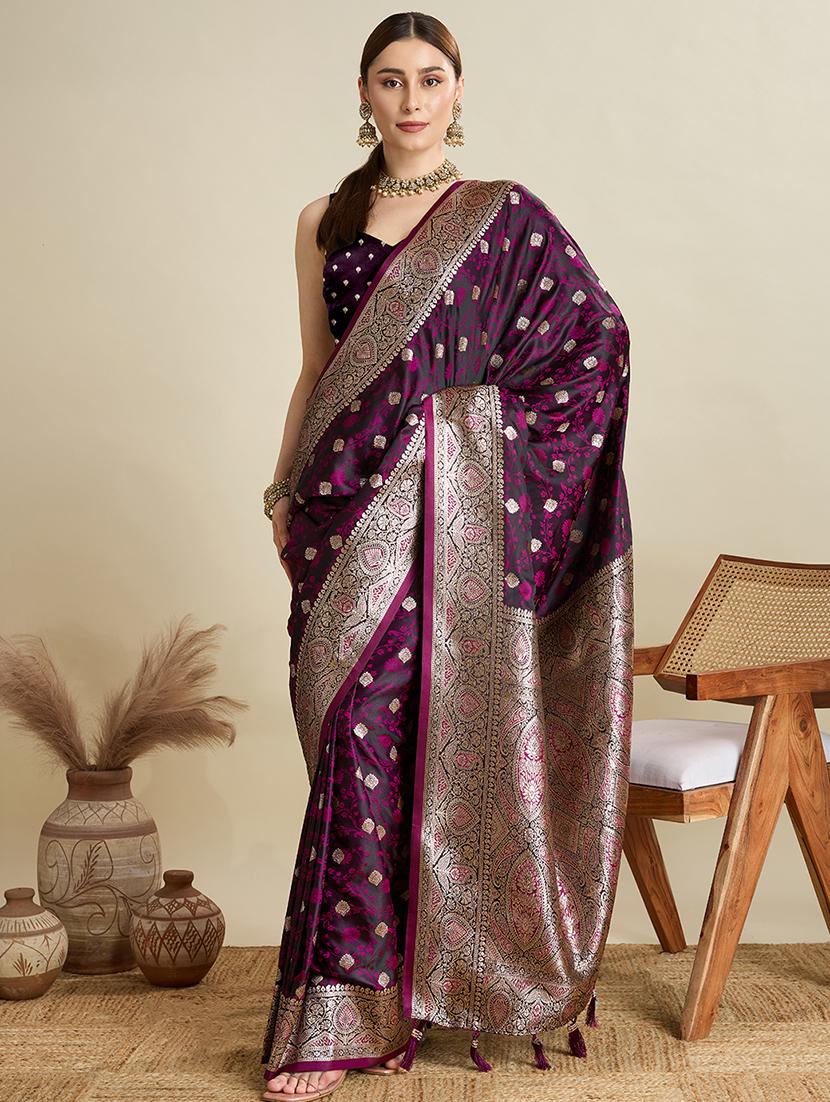 women self design banarasi saree with blouse - 22001360 - Standard Image - 2
