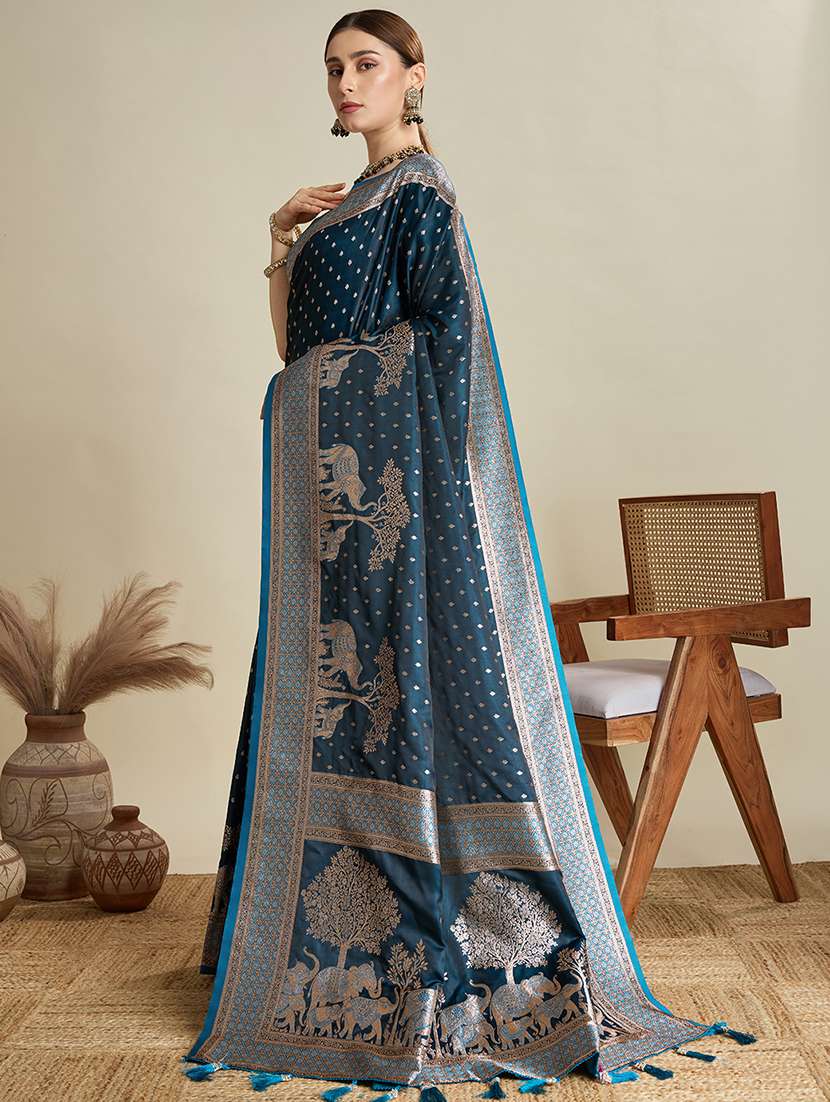 women self design banarasi saree with blouse - 22001361 - Standard Image - 2