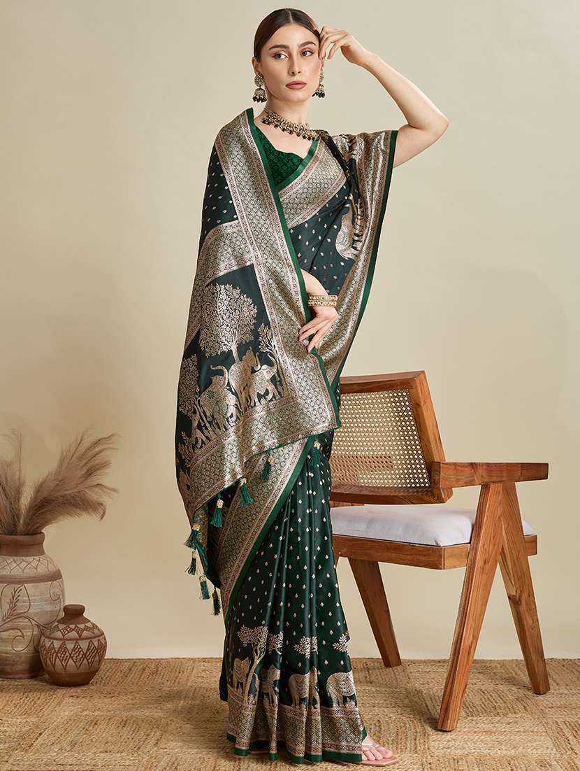 women self design banarasi saree with blouse - 22001362 -  Standard Image - 2