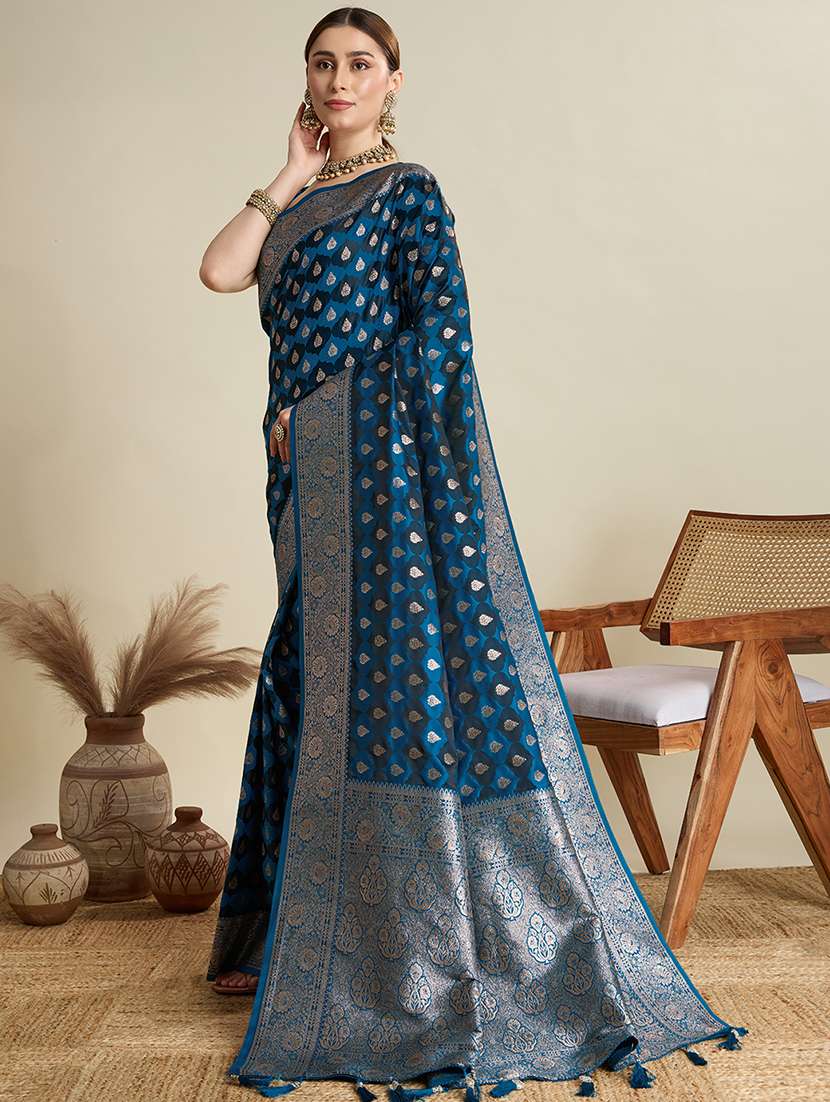 women self design banarasi saree with blouse - 22001366 -  Standard Image - 2