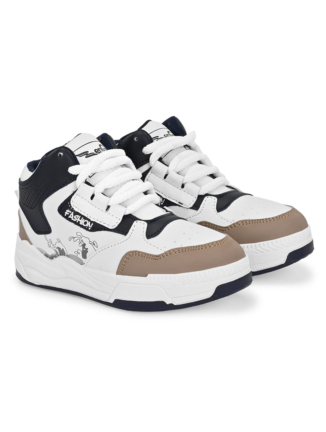 kids whire solid lace up sneaker - 22001727 - Standard Image - 2
